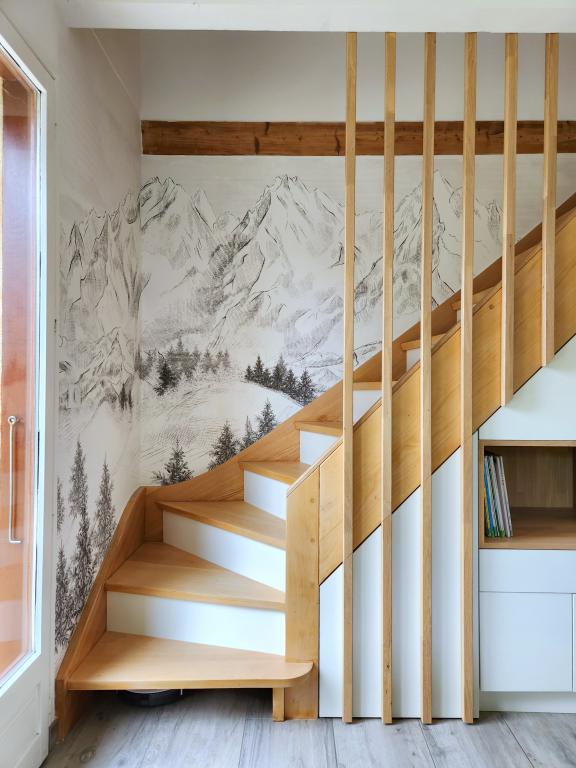 Papier-peint escalier